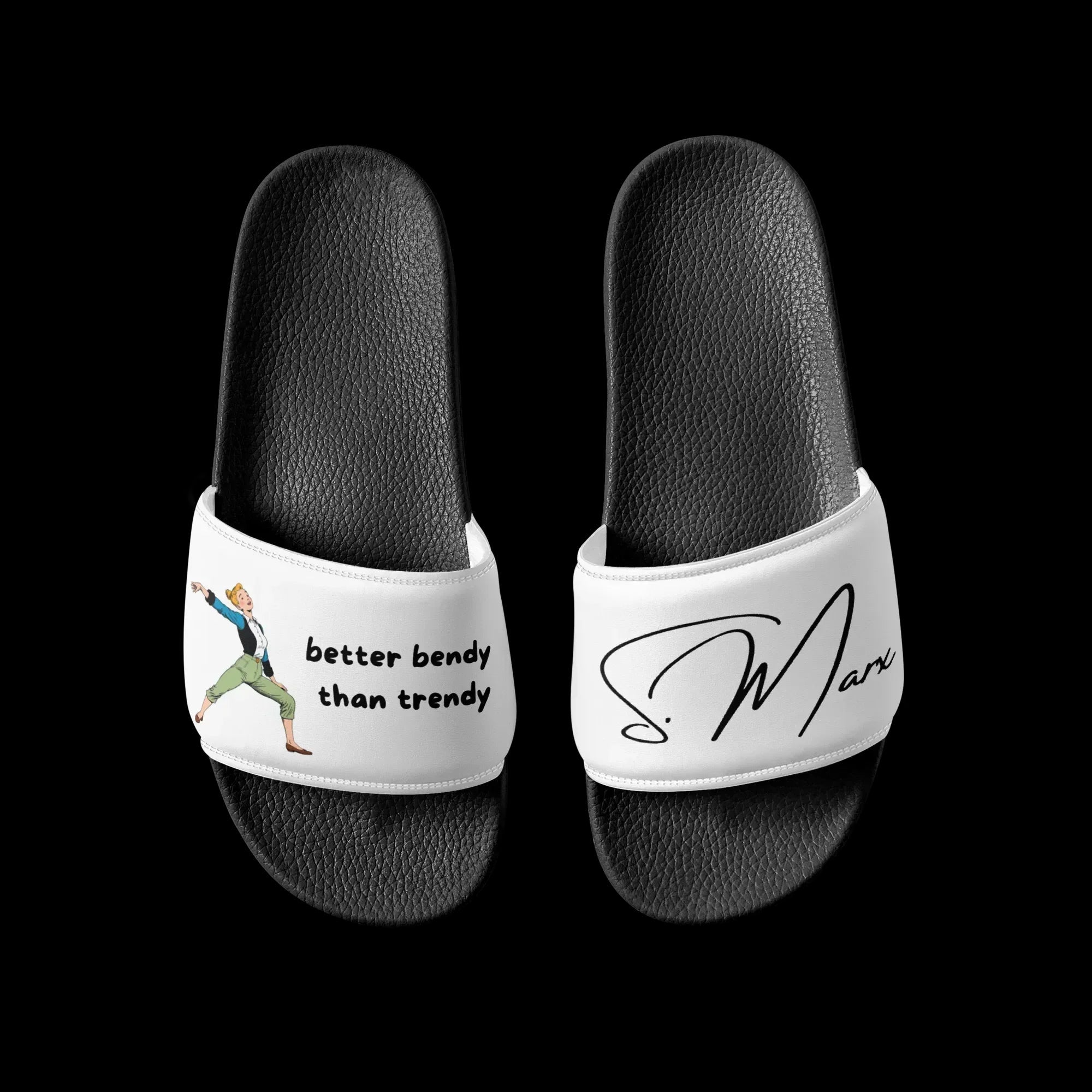 Badelatschen "better bendy than trendy" für Männer - Slippers - flyliving