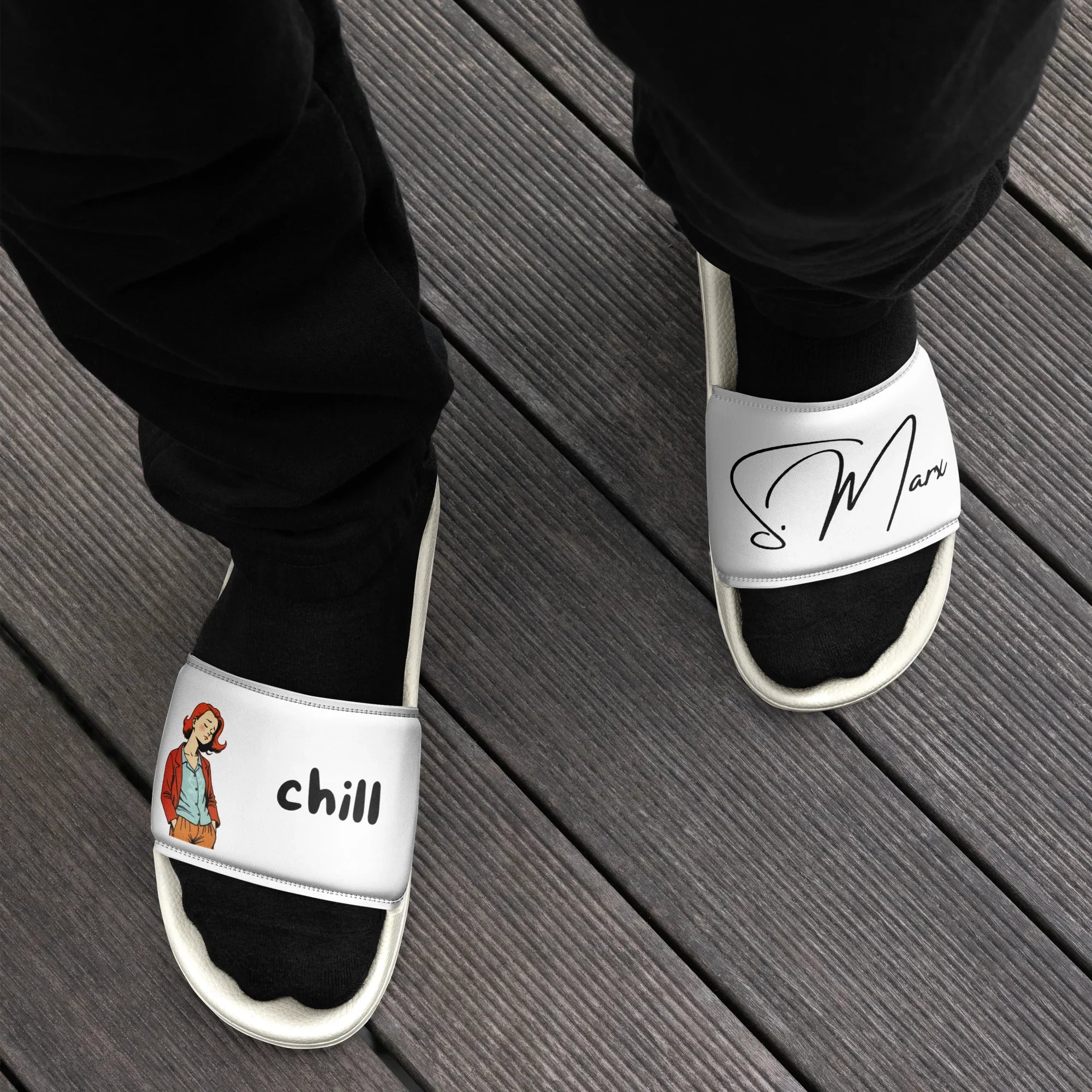Badelatschen "chill" für Männer - Slippers - flyliving