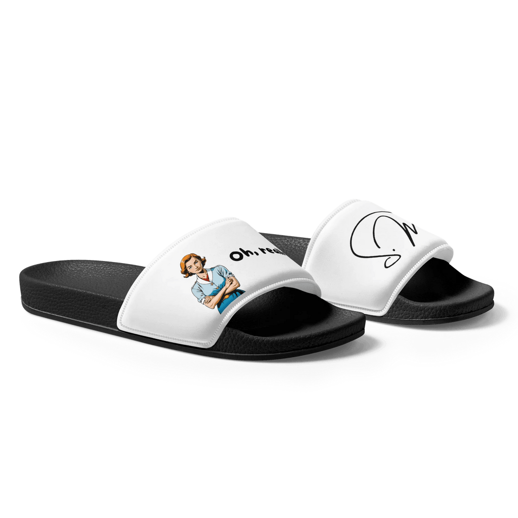 Badelatschen "oh, really?" für Männer - Slippers - flyliving