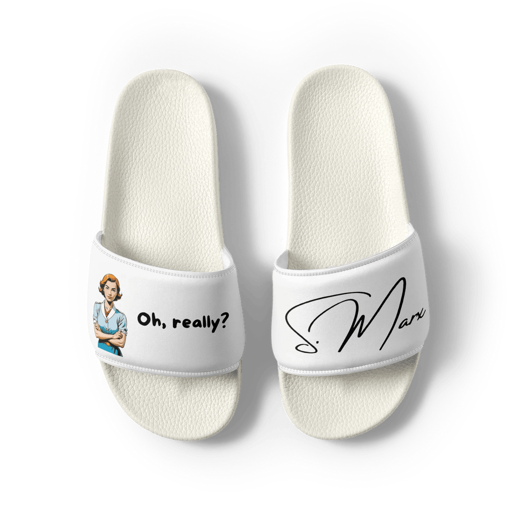 Badelatschen "oh, really?" für Männer - Slippers - flyliving