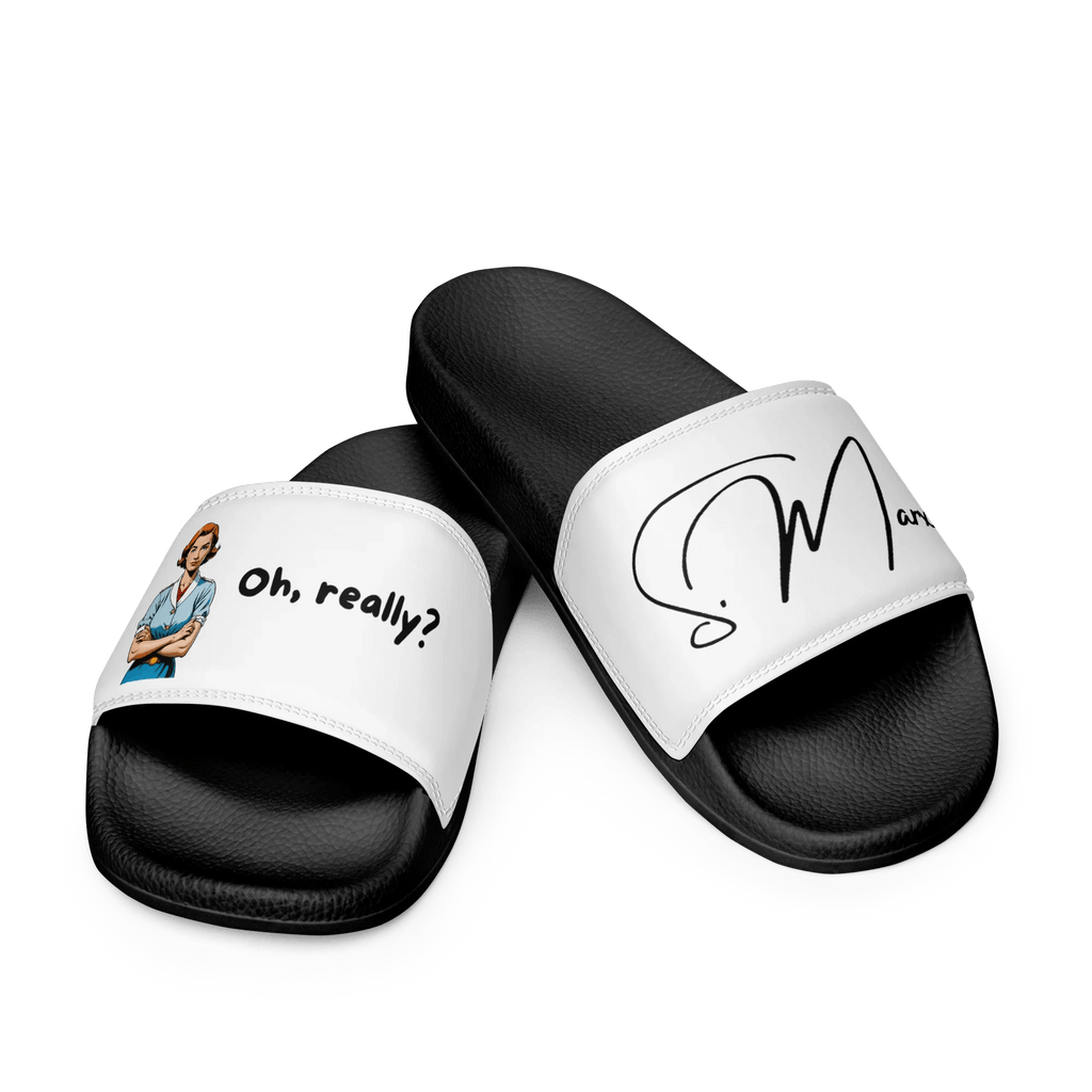 Badelatschen "oh, really?" für Männer - Slippers - flyliving