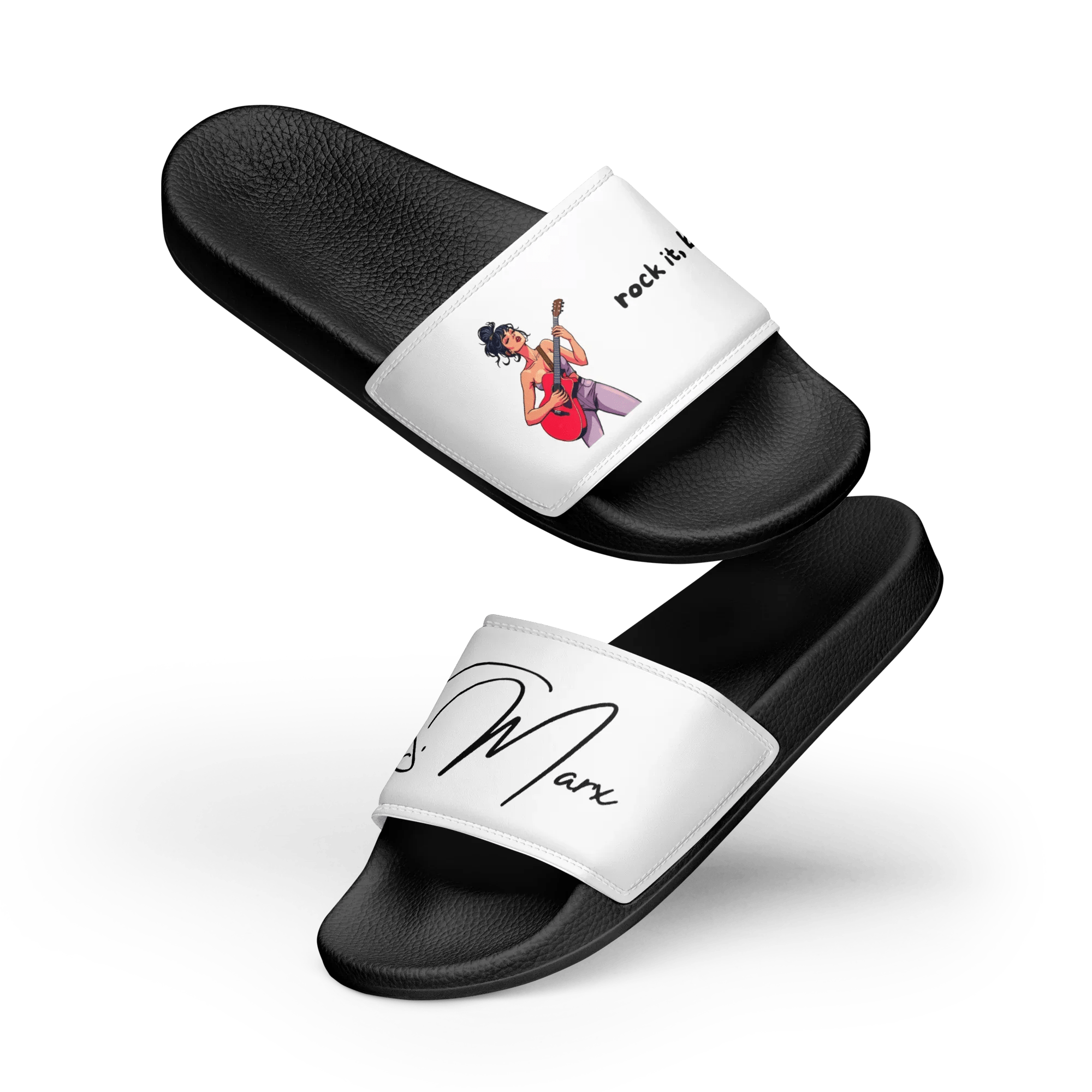 Badelatschen "rock it, baby!" für Frauen - Slippers - flyliving