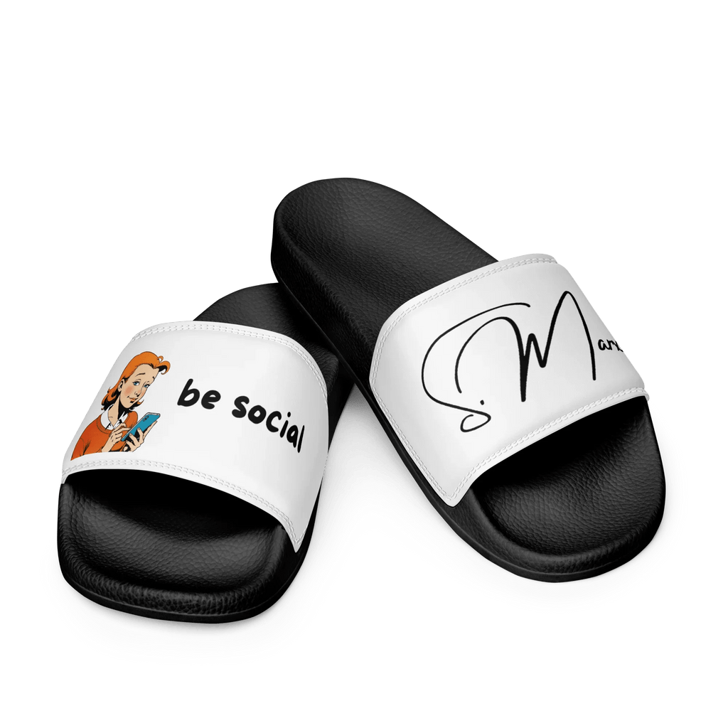 Badeschlappen "be social" für Frauen - Slippers - flyliving