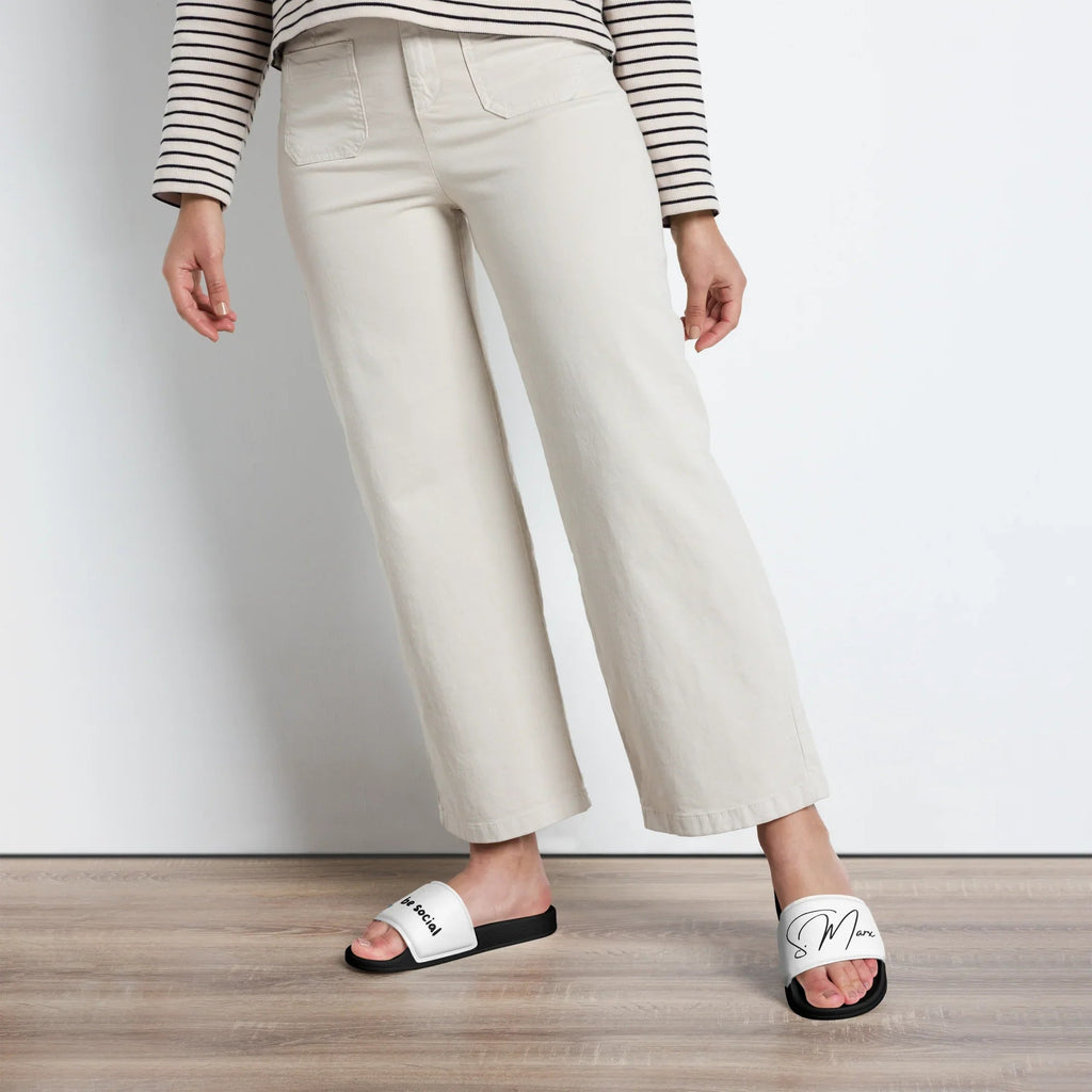 Badeschlappen "be social" für Frauen - Slippers - flyliving