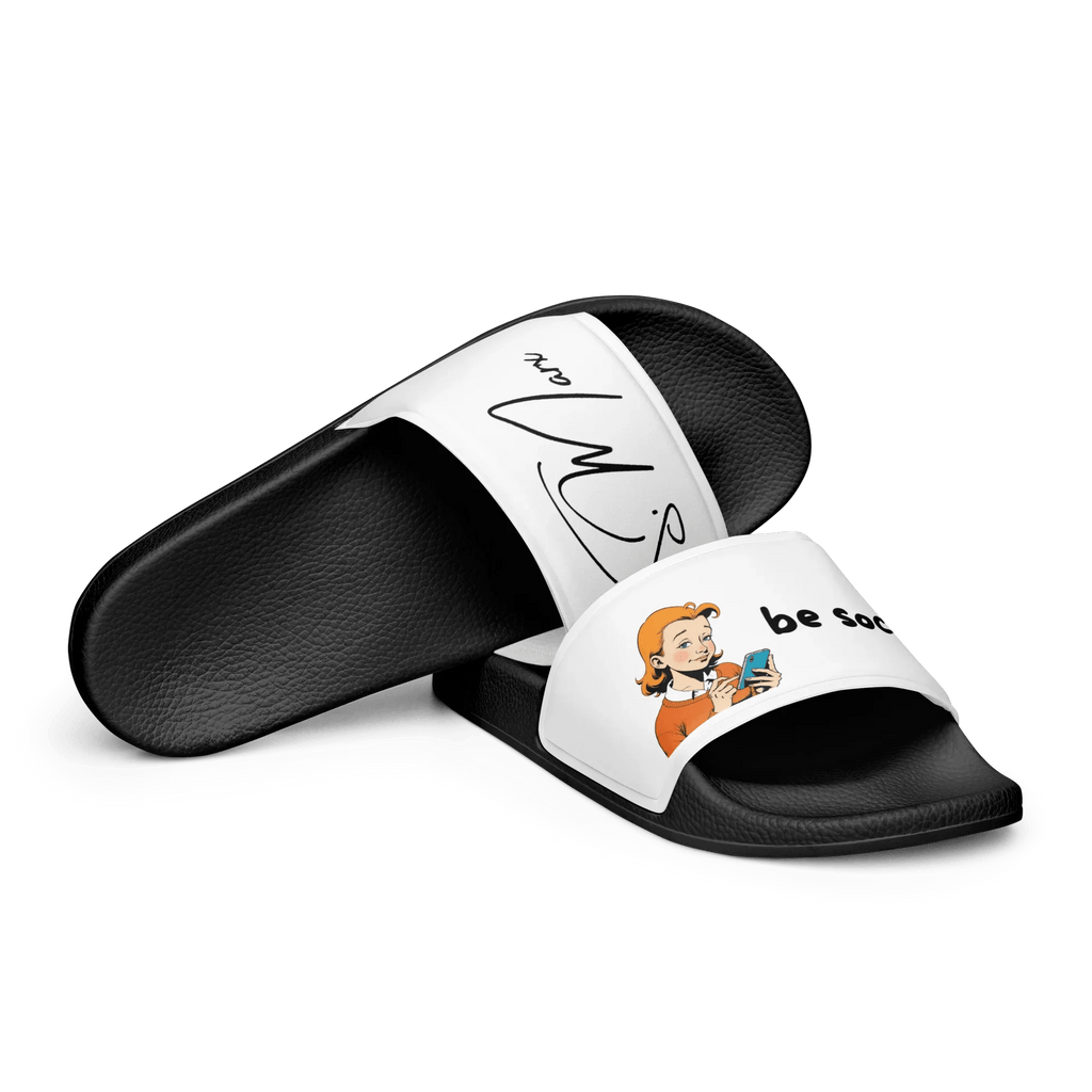Badeschlappen "be social" für Frauen - Slippers - flyliving