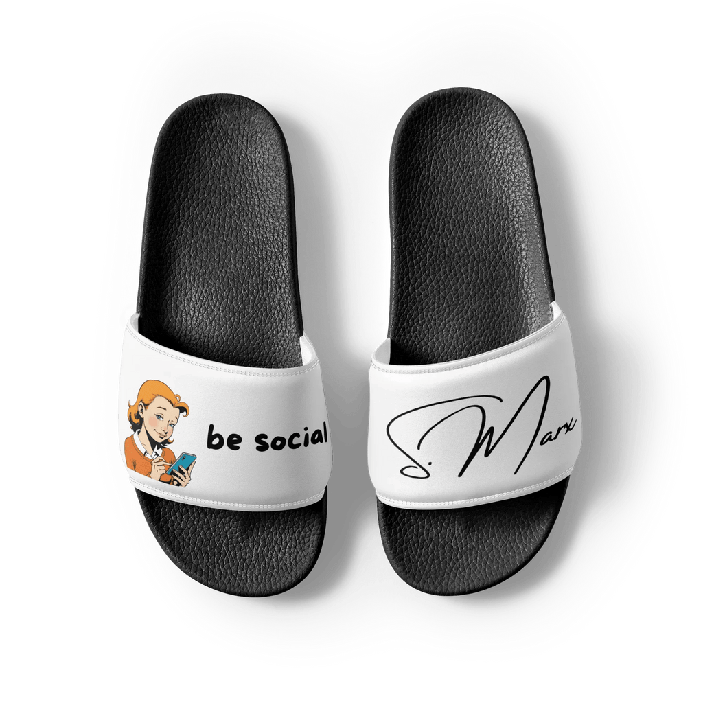 Badeschlappen "be social" für Frauen - Slippers - flyliving