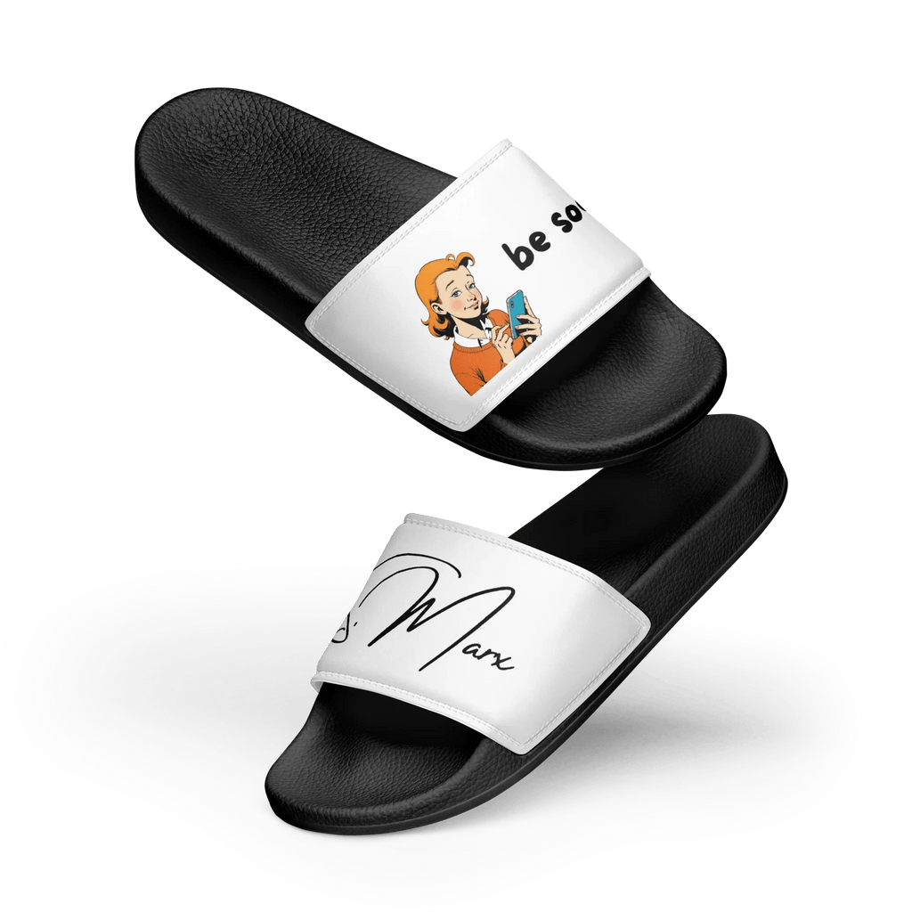 Badeschlappen "be social" für Frauen - Slippers - flyliving