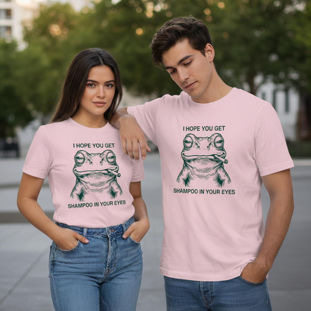 Sarkastisches Frosch T-Shirt – Gesellschaftskritisches Humor Design