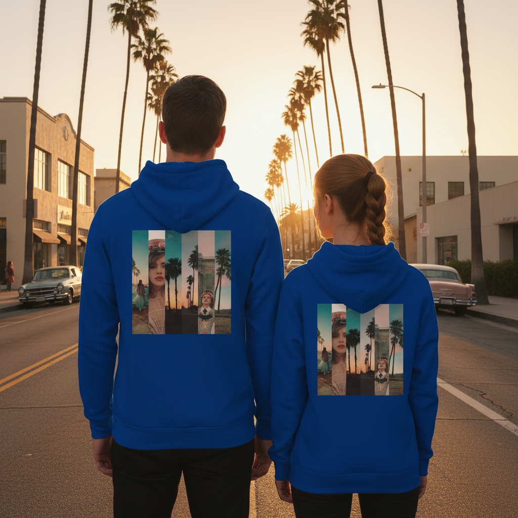 Premium LA Vibes Zip-Up Hoodie – Stylisher Hoodie mit Kapuze & Reißverschluss