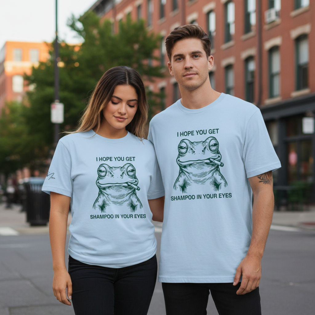 Sarkastisches Frosch T-Shirt – Gesellschaftskritisches Humor Design