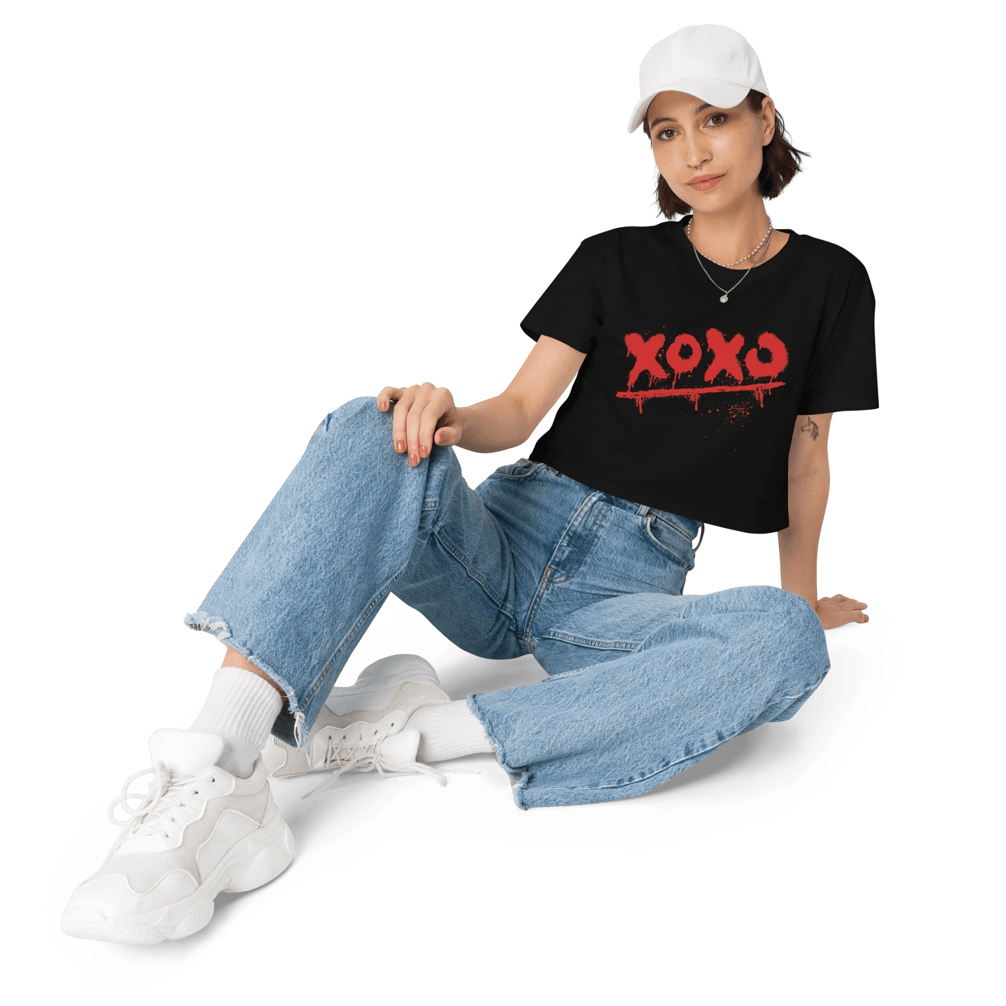 Damen - Crop - Top "xoxo" - Crop - Top - flyliving