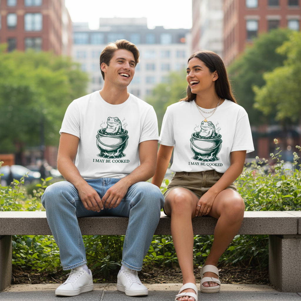 Sarkastisches Frosch T-Shirt – Gesellschaftskritisches Humor Design