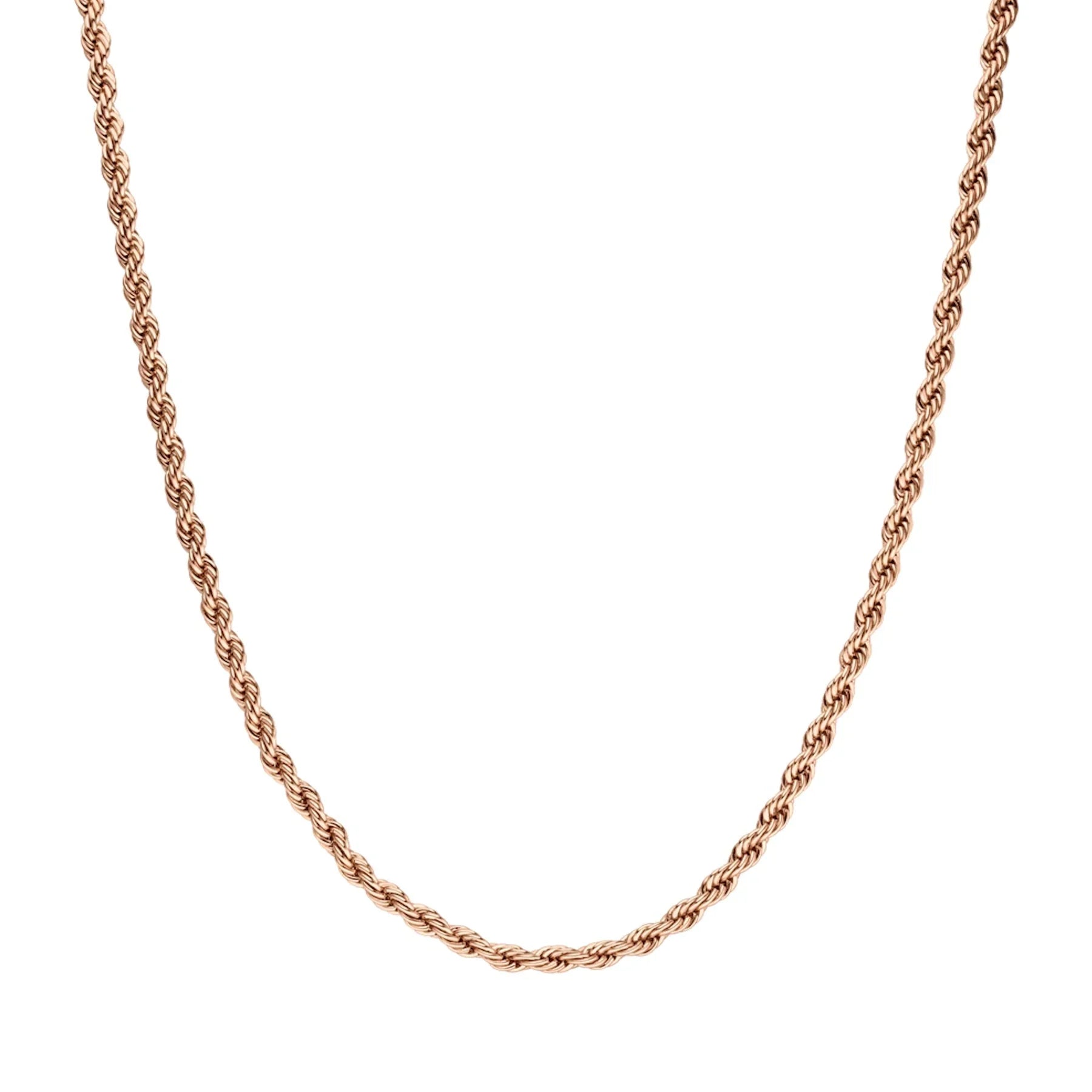 Halskette "classic twisted", unisex, in Roségold