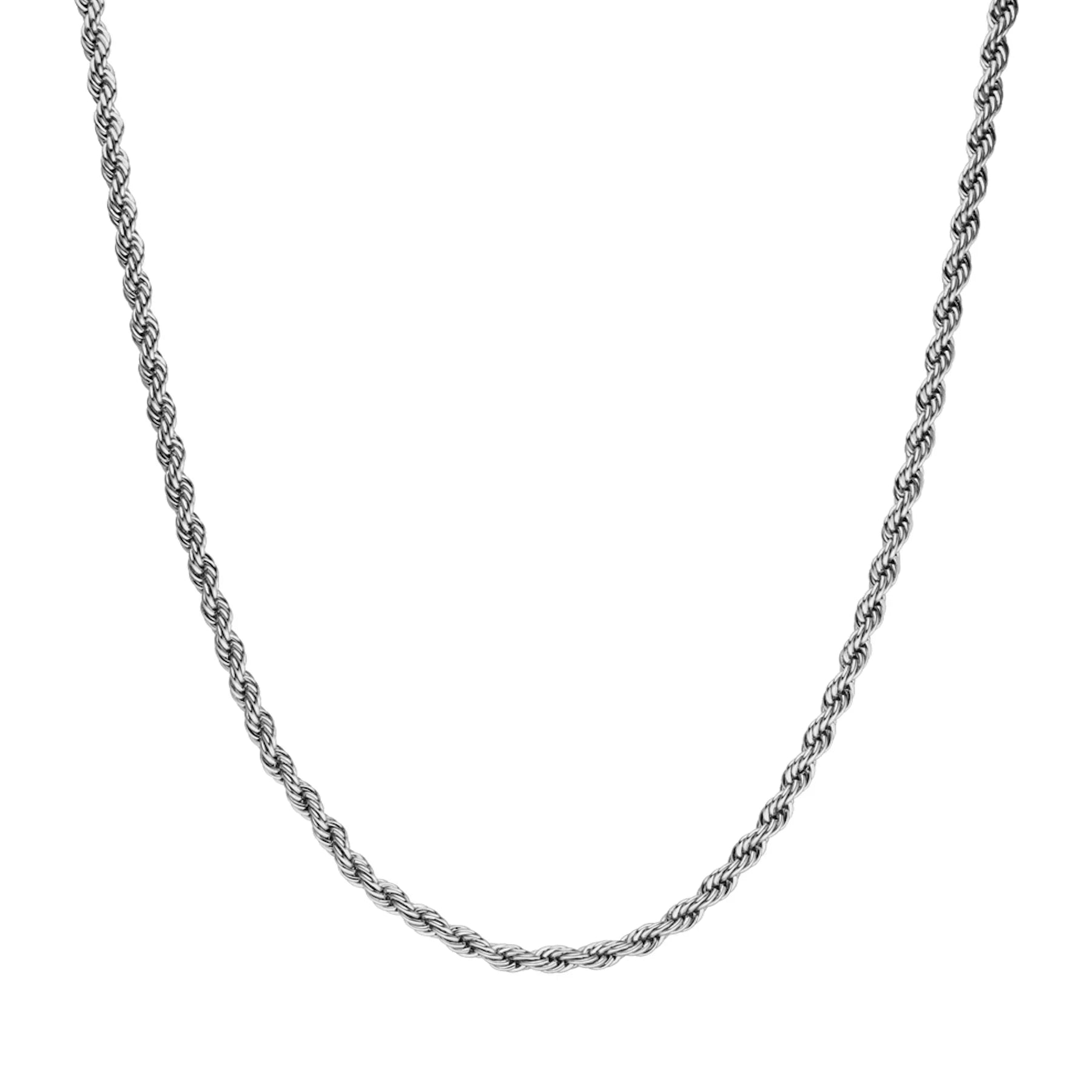Halskette "classic twisted", unisex, in Silber