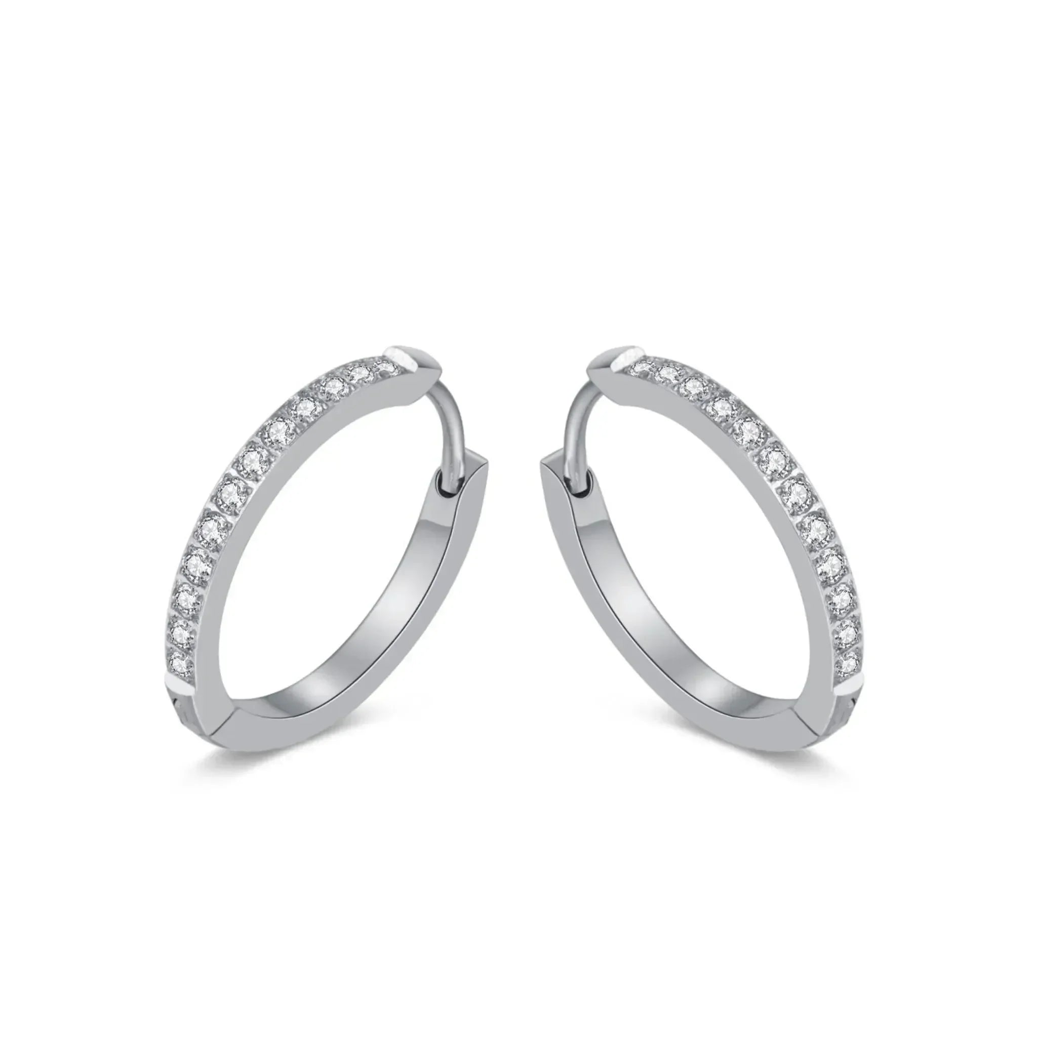 Ohrringe "Eternity Hoop", silber
