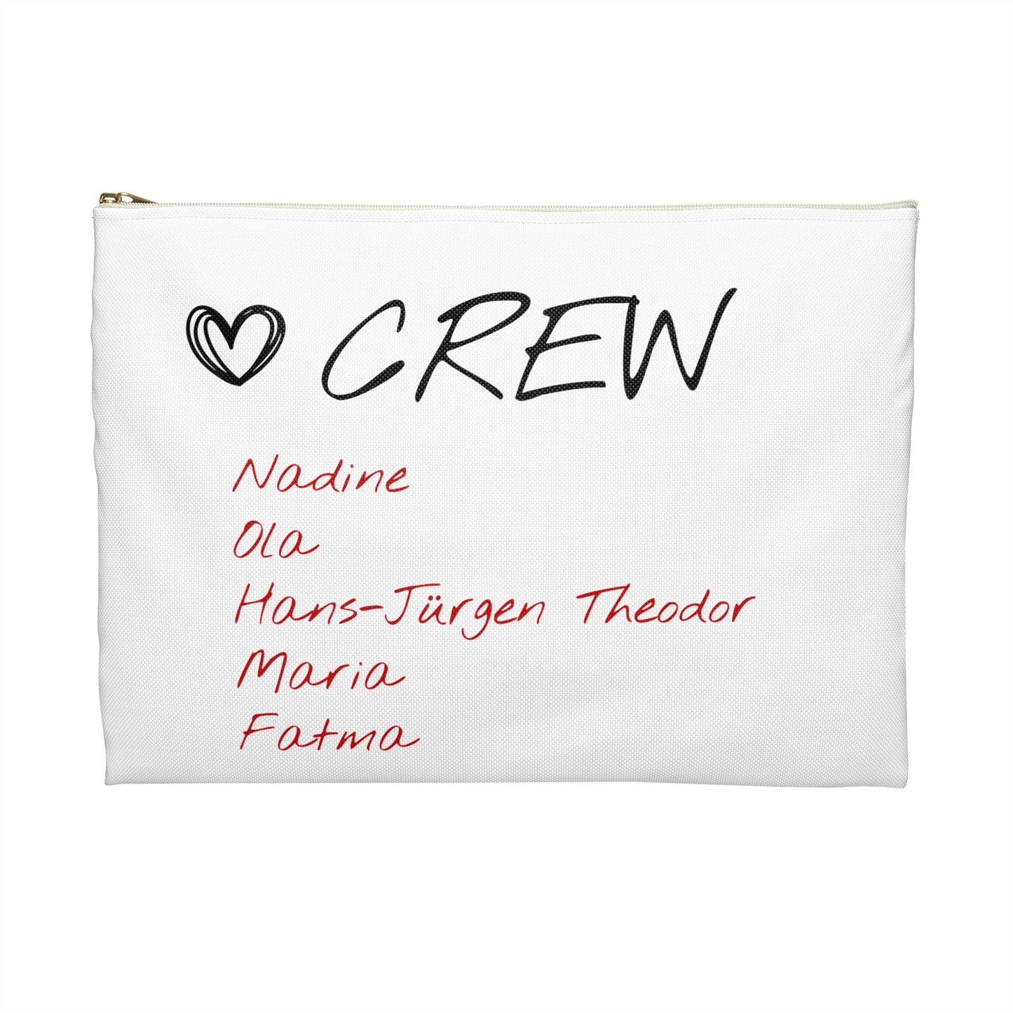 Kosmetiktasche | Personalisierte Tasche mit Namen für JGA und Hochzeit | Makeup Bag mit Schriftzug | Geschenk für Freundin & Brautjungfern