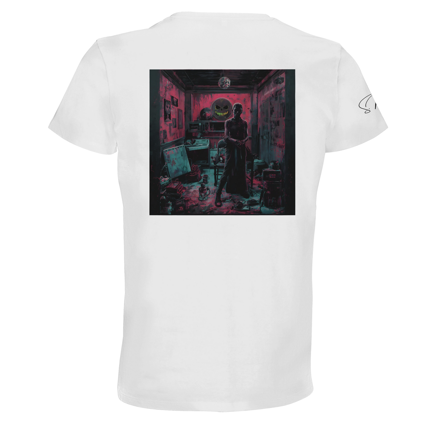Unisex Bio-Baumwoll T-Shirt – Dunkles Künstler-Motiv für Individualisten