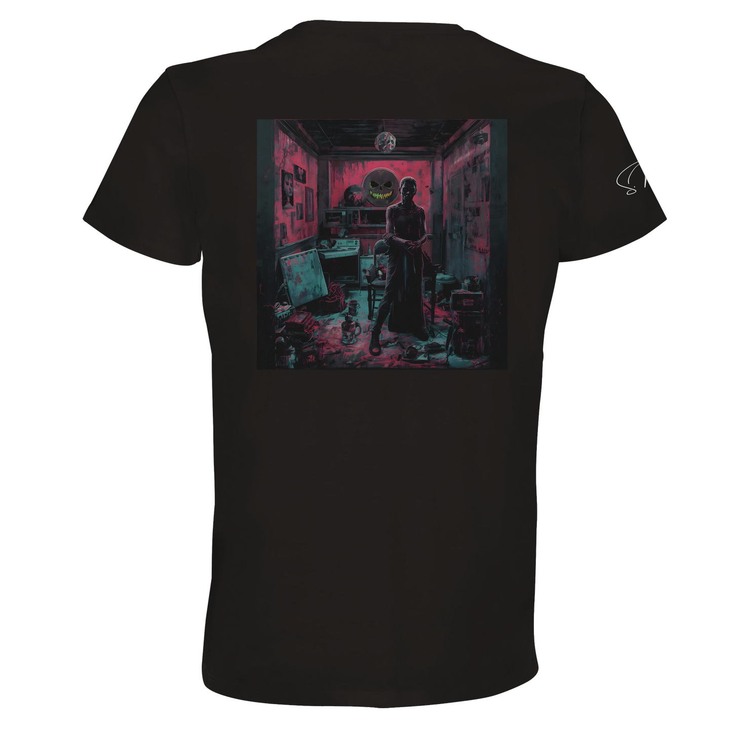 Unisex Bio-Baumwoll T-Shirt – Dunkles Künstler-Motiv für Individualisten