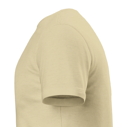 Creamfarbenes kurzarmshirt aus baumwolle mit schlichtem design und sarkastischem frosch gesellschaftskritisch humor