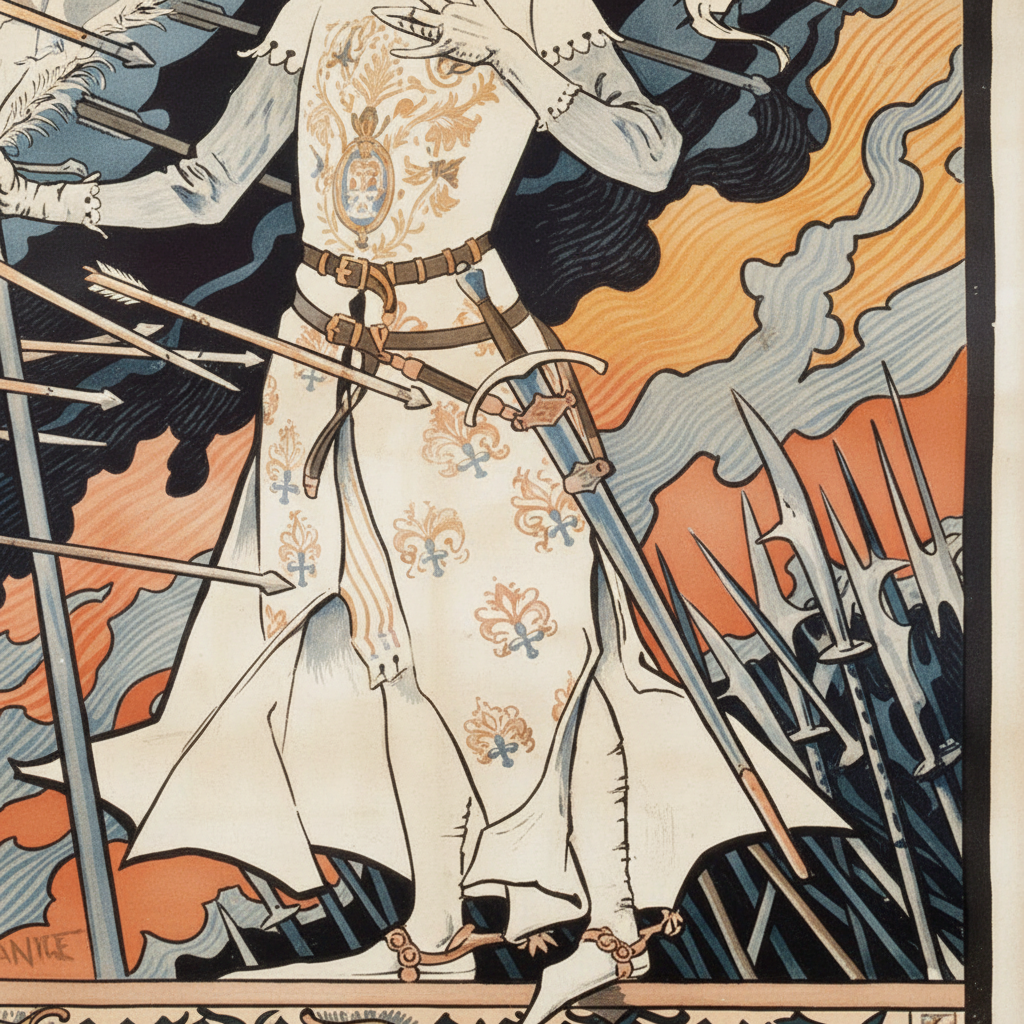 Poster „Jeanne d'Arc“ – Sarah Bernhardt (Grasset, 1889)