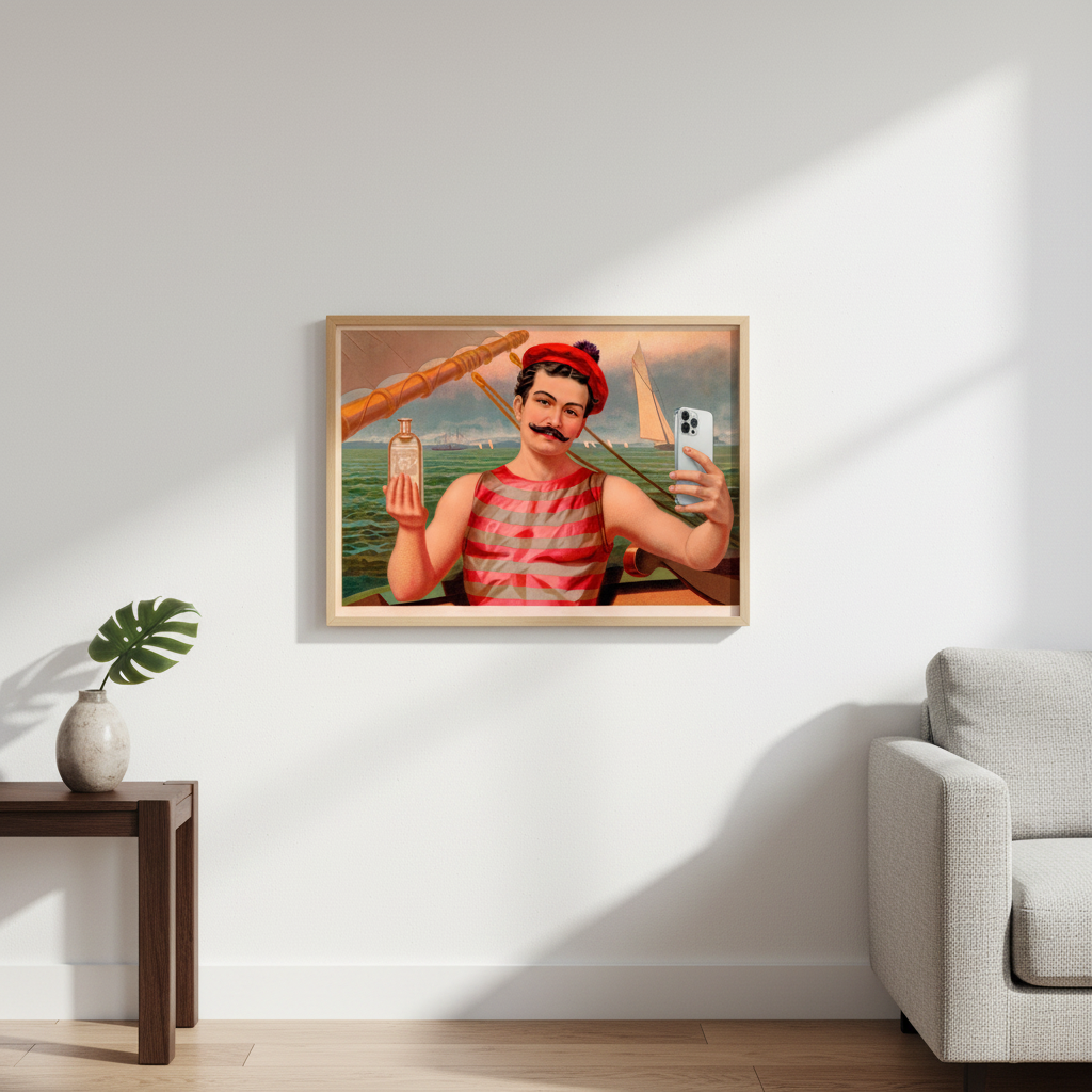 Poster „Compound Oxygen“ – Vintage Werbeplakat mit Selfie-Twist