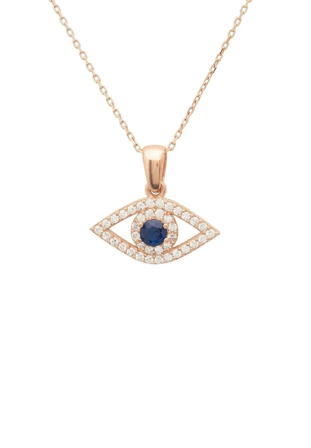 Halskette "'Mach kein Auge", Rosegold