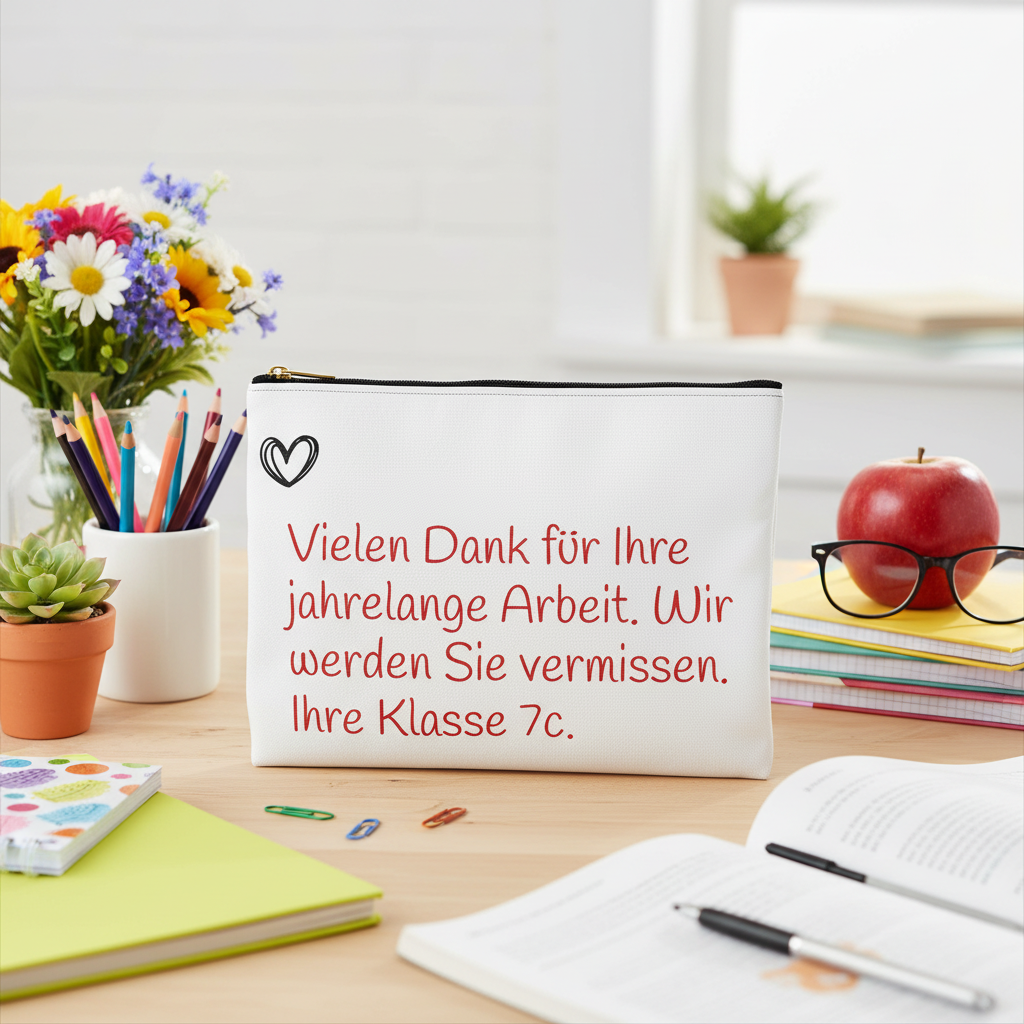 Kosmetiktasche „Lieblingslehrer:in“ | Abschiedsgeschenk für Lehrer:innen