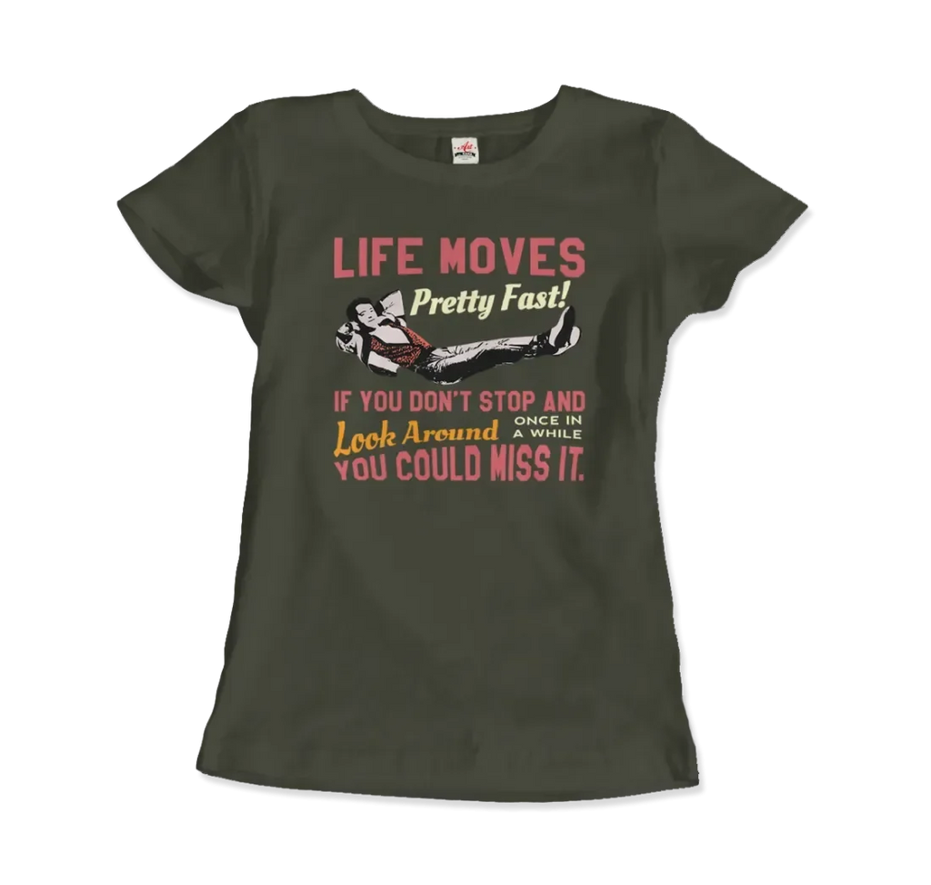 T-Shirt Ferris Bueller's Day Off Life Moves Pretty Fast