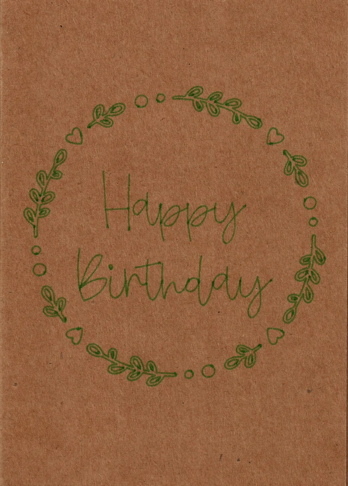 Geschenkkarte "Happy Birthday" Blumenkreis, aufklappbar - Glückwunschkarte - flyliving