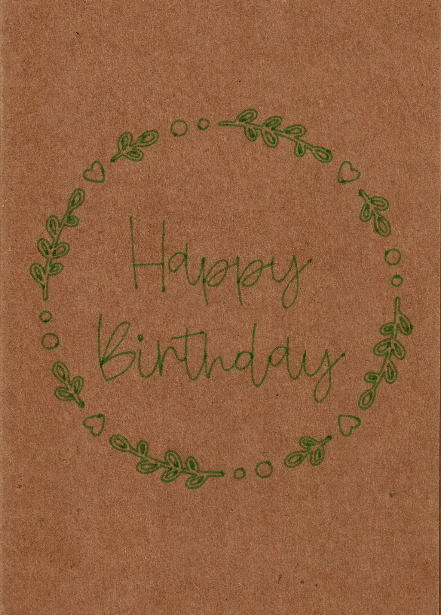 Geschenkkarte "Happy Birthday" Blumenkreis, aufklappbar - Glückwunschkarte - flyliving