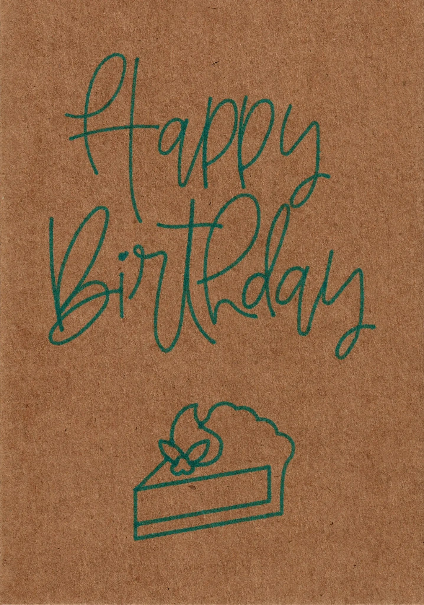 Geschenkkarte "Happy Birthday" - Kuchen, aufklappbar - Glückwunschkarte - flyliving