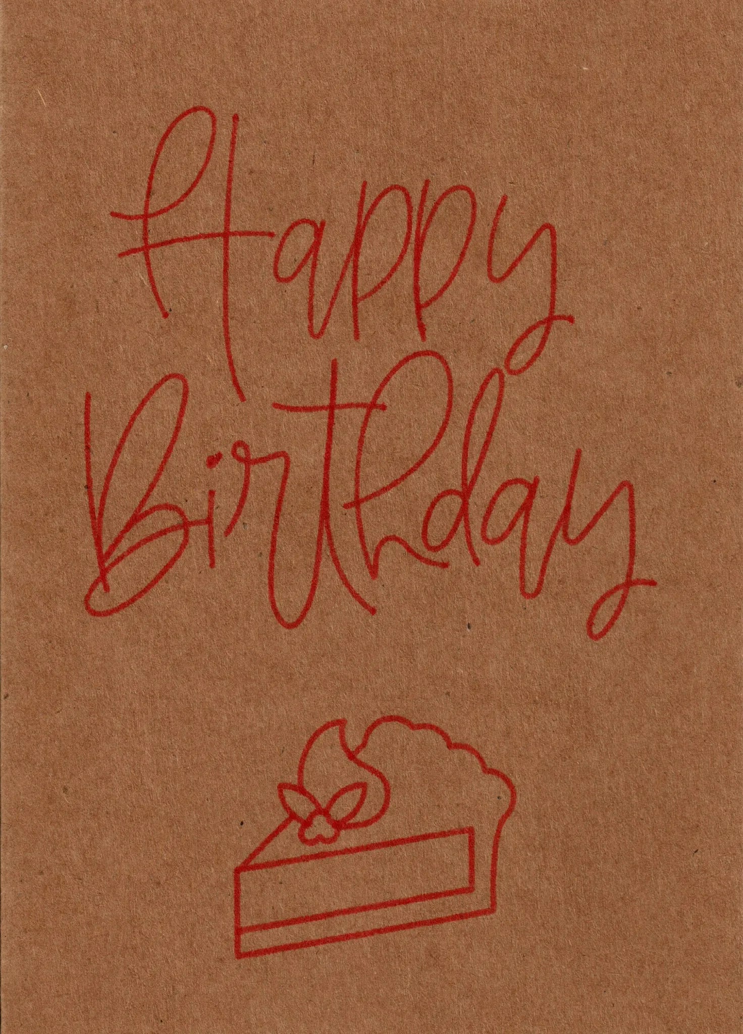 Geschenkkarte "Happy Birthday" - Kuchen, aufklappbar - Glückwunschkarte - flyliving