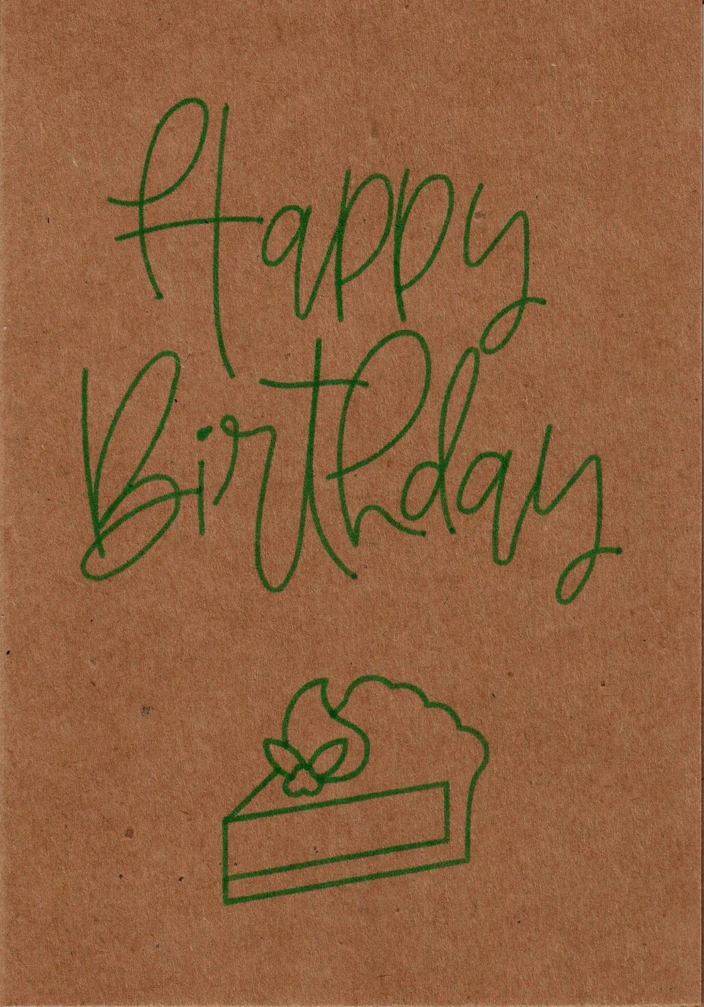 Geschenkkarte "Happy Birthday" - Kuchen, aufklappbar - Glückwunschkarte - flyliving