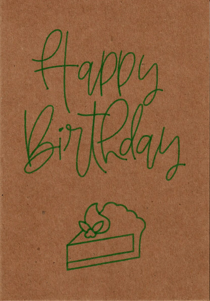 Geschenkkarte "Happy Birthday" - Kuchen, aufklappbar - Glückwunschkarte - flyliving