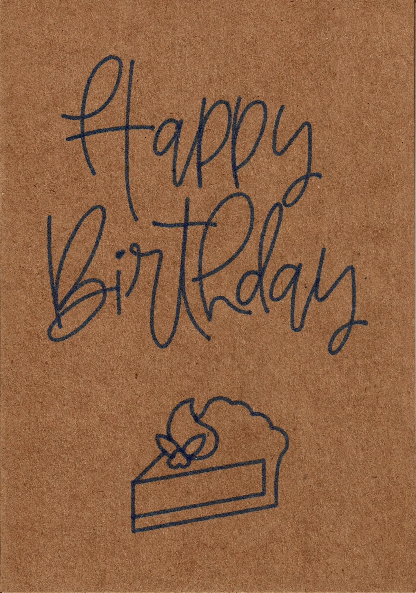 Geschenkkarte "Happy Birthday" - Kuchen, aufklappbar - Glückwunschkarte - flyliving