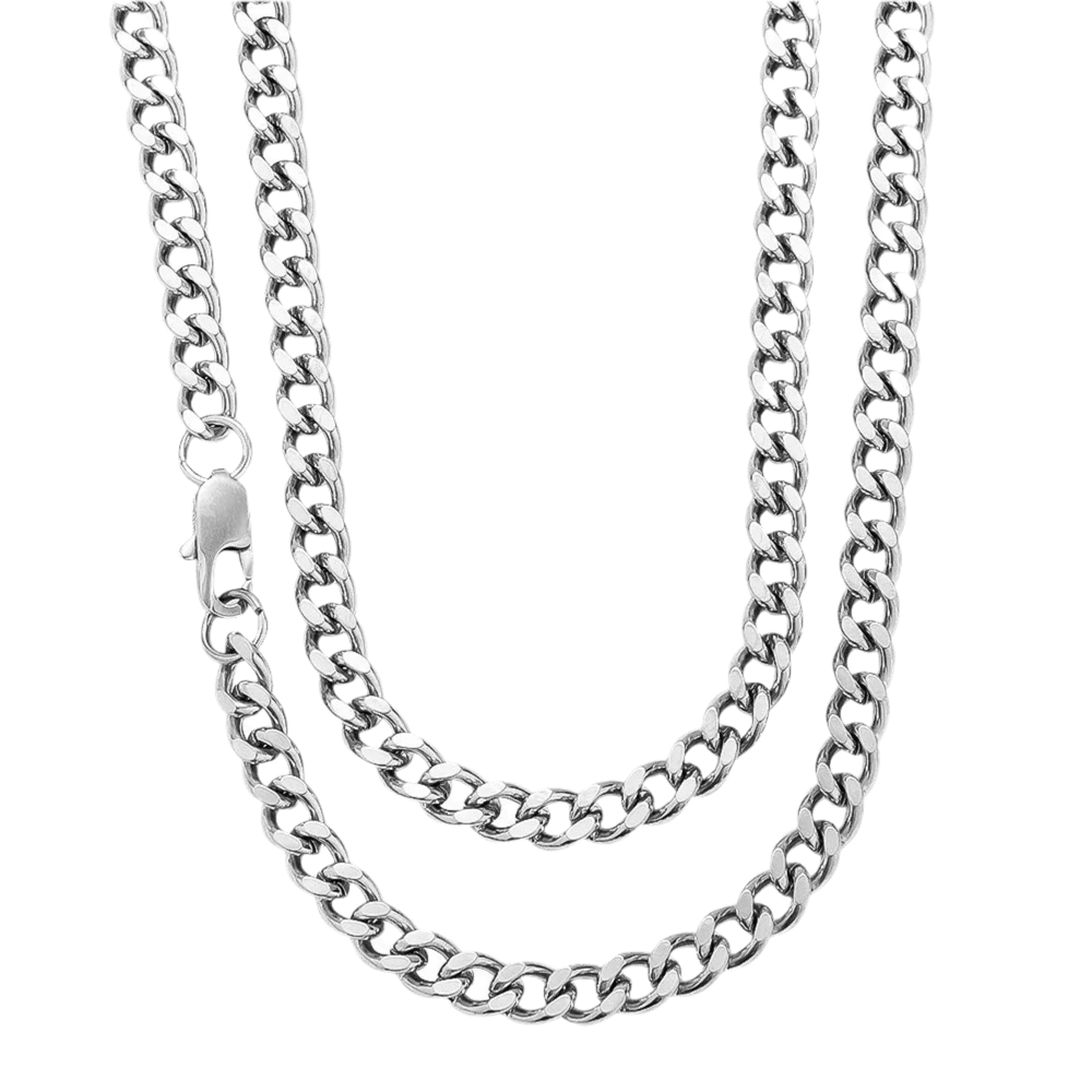 Halskette "Alex - Alexander", schlicht, silber, unisex - Halskette - flyliving