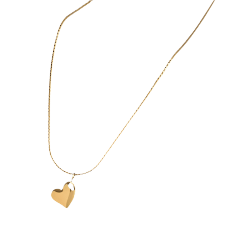 Halskette "Claire", Herzanhänger, in gold - Halskette - flyliving