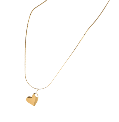 Halskette "Claire", Herzanhänger, in gold - Halskette - flyliving