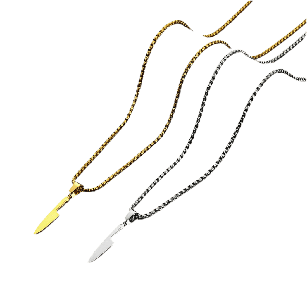 Halskette "Laura", Messer, unisex, aus Edelstahl - Halskette - flyliving