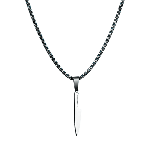 Halskette "Laura", Messer, unisex, aus Edelstahl - Halskette - flyliving
