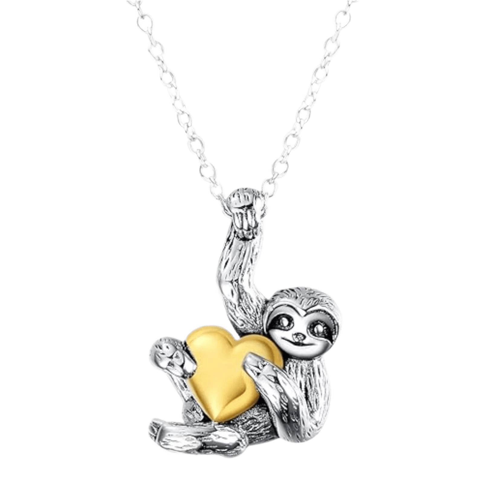 Halskette "Steven der Sloth", aus Silber - Halskette - flyliving