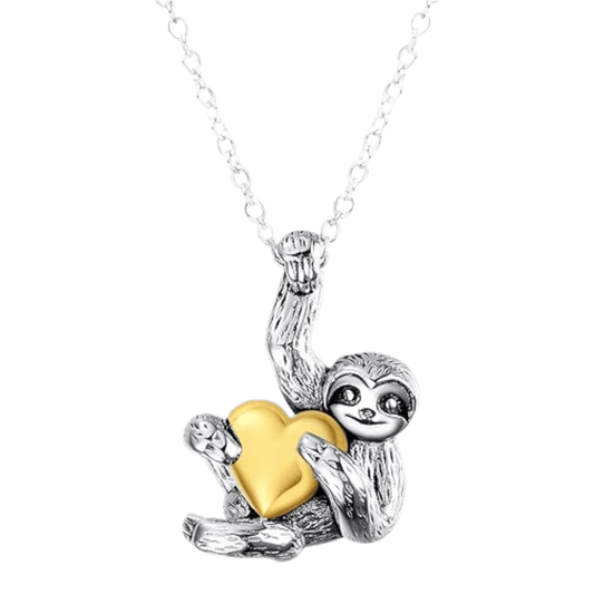 Halskette "Steven der Sloth", aus Silber - Halskette - flyliving