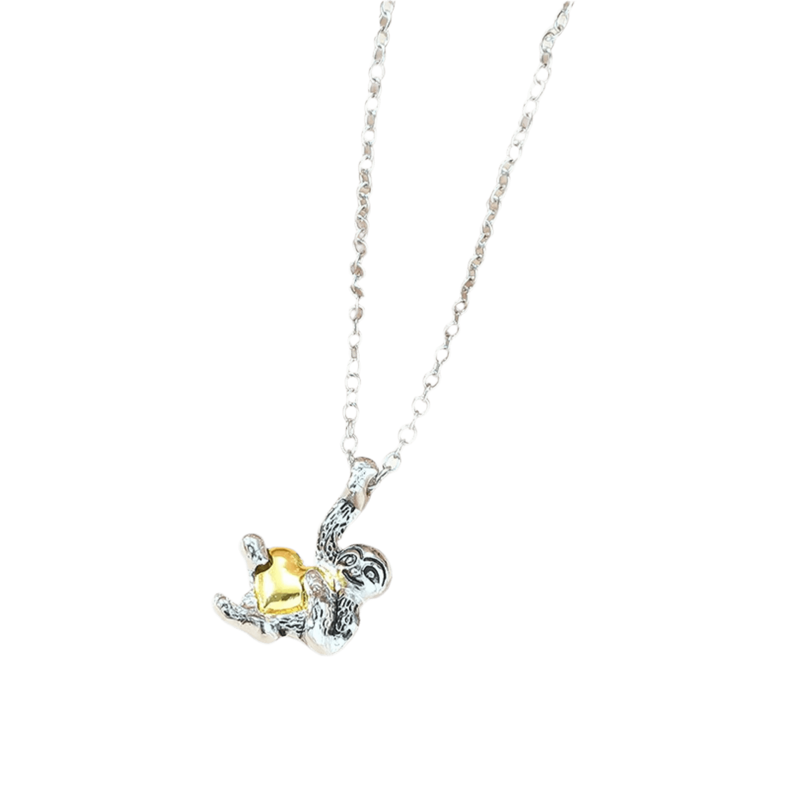 Halskette "Steven der Sloth", aus Silber - Halskette - flyliving