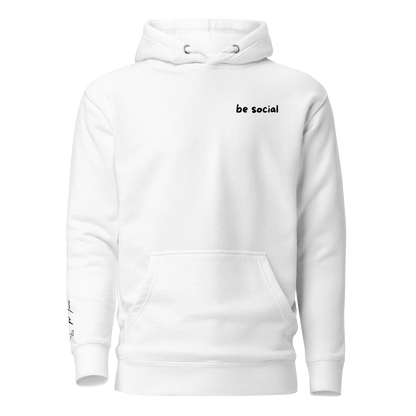 Hoodie "be social" - Hoodie - flyliving