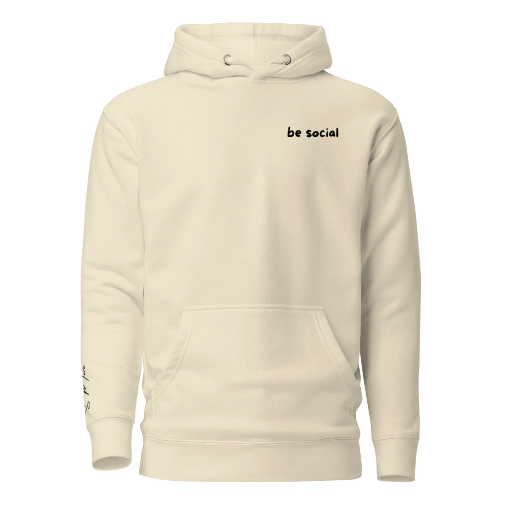 Hoodie "be social" - Hoodie - flyliving