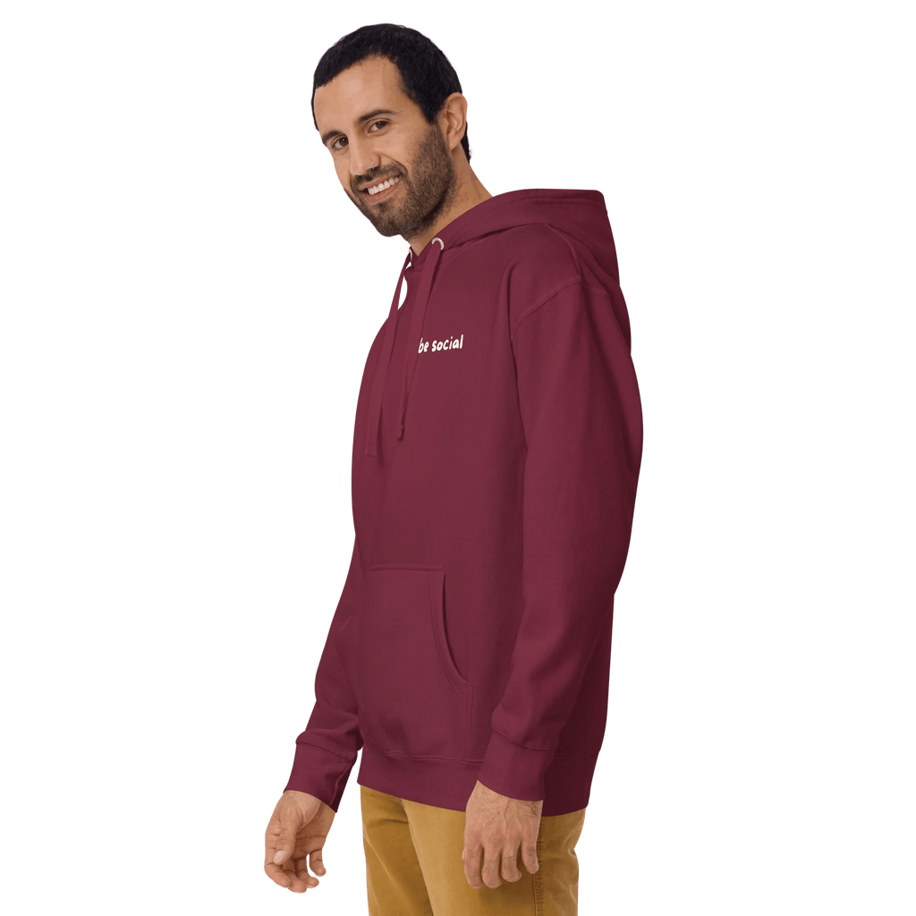 Hoodie "be social" - Hoodie - flyliving