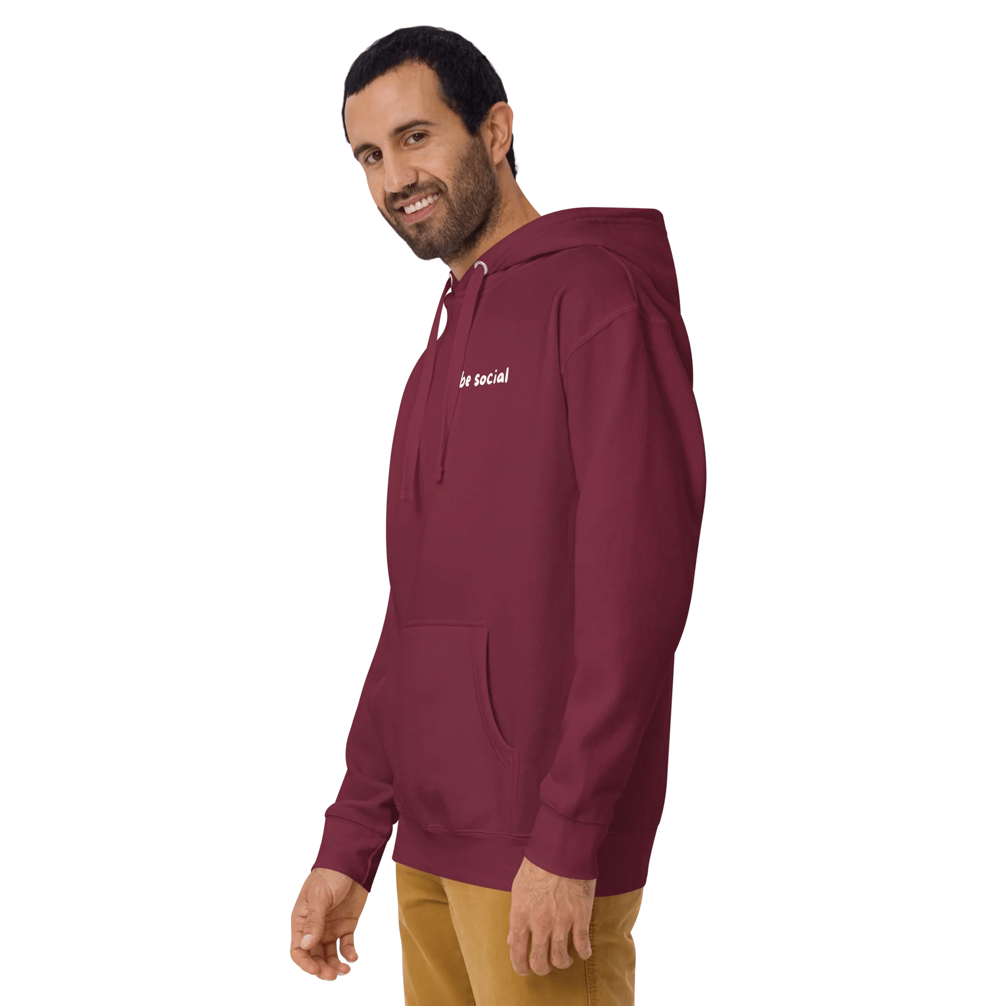 Hoodie "be social" - Hoodie - flyliving