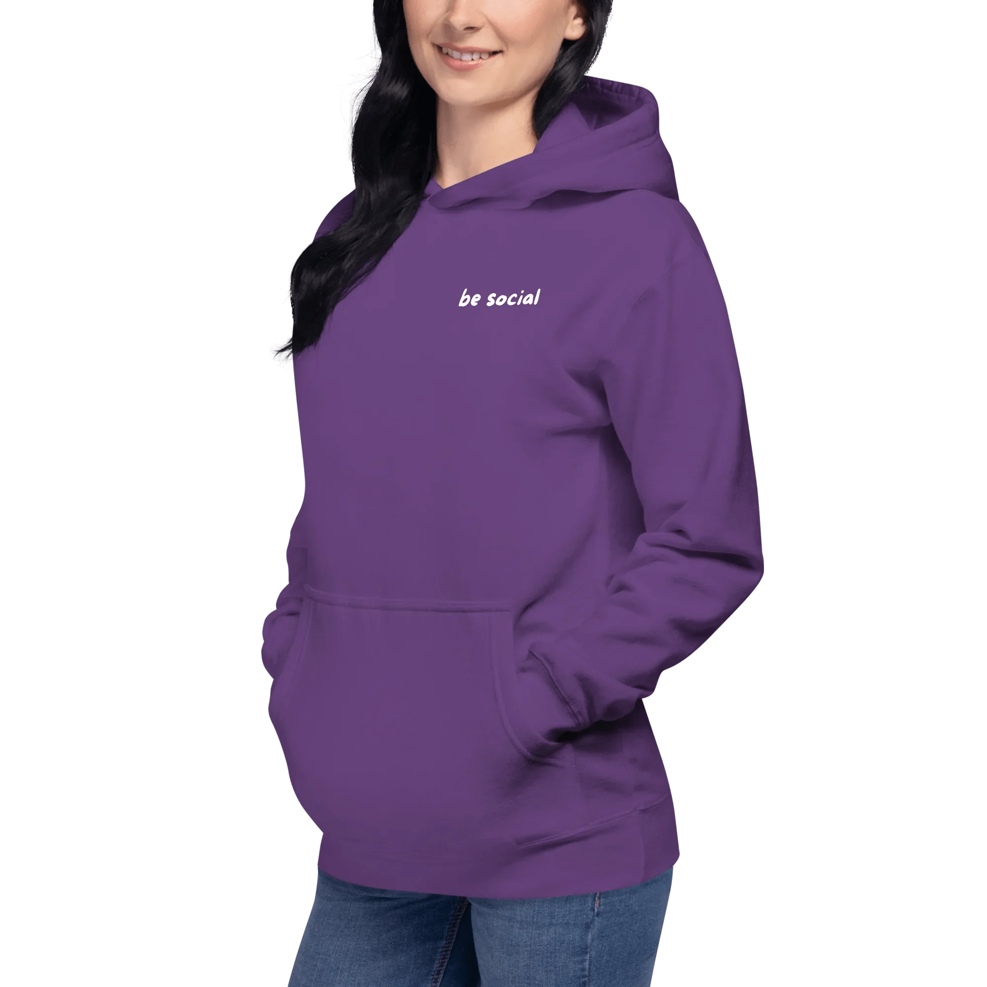 Hoodie "be social" - Hoodie - flyliving