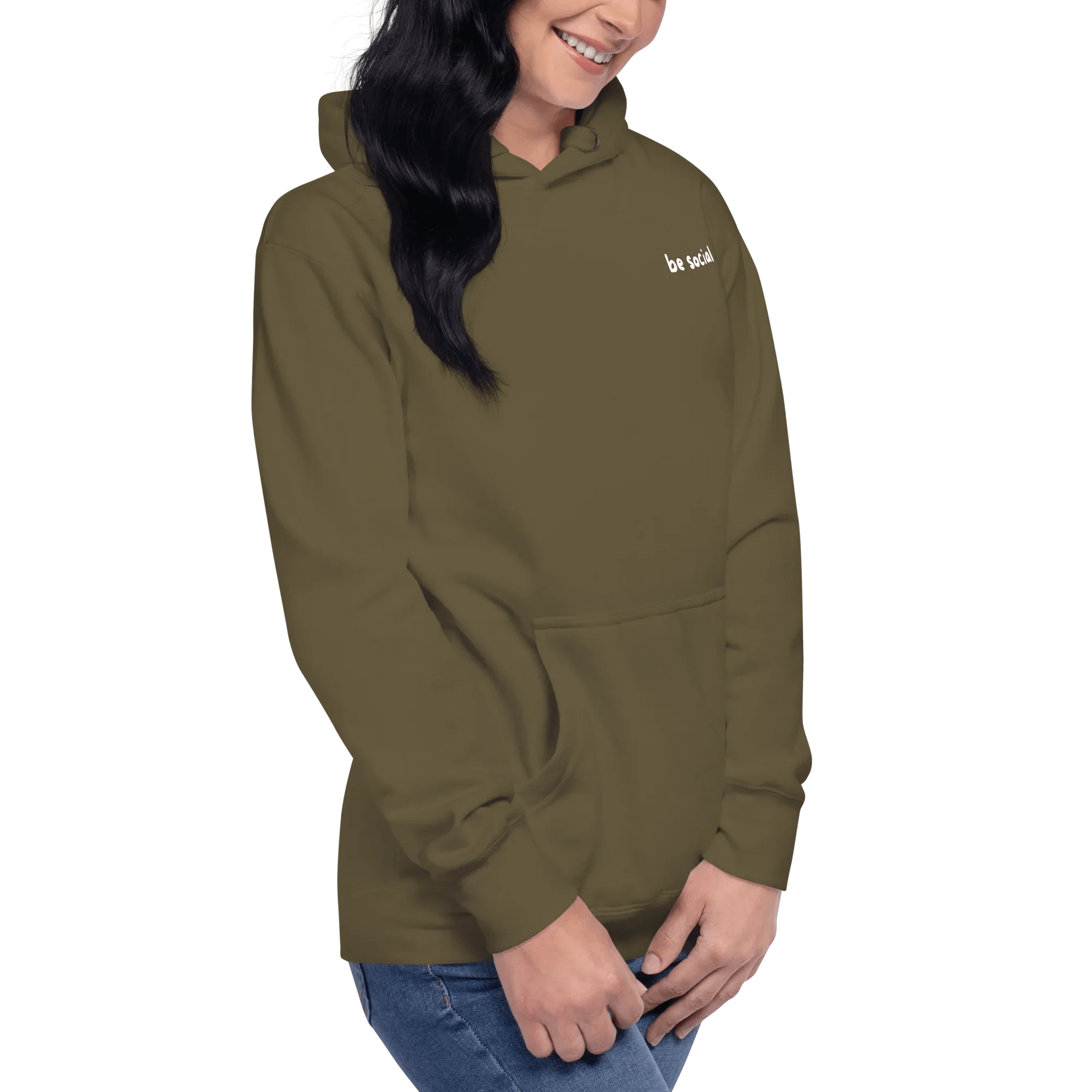 Hoodie "be social" - Hoodie - flyliving