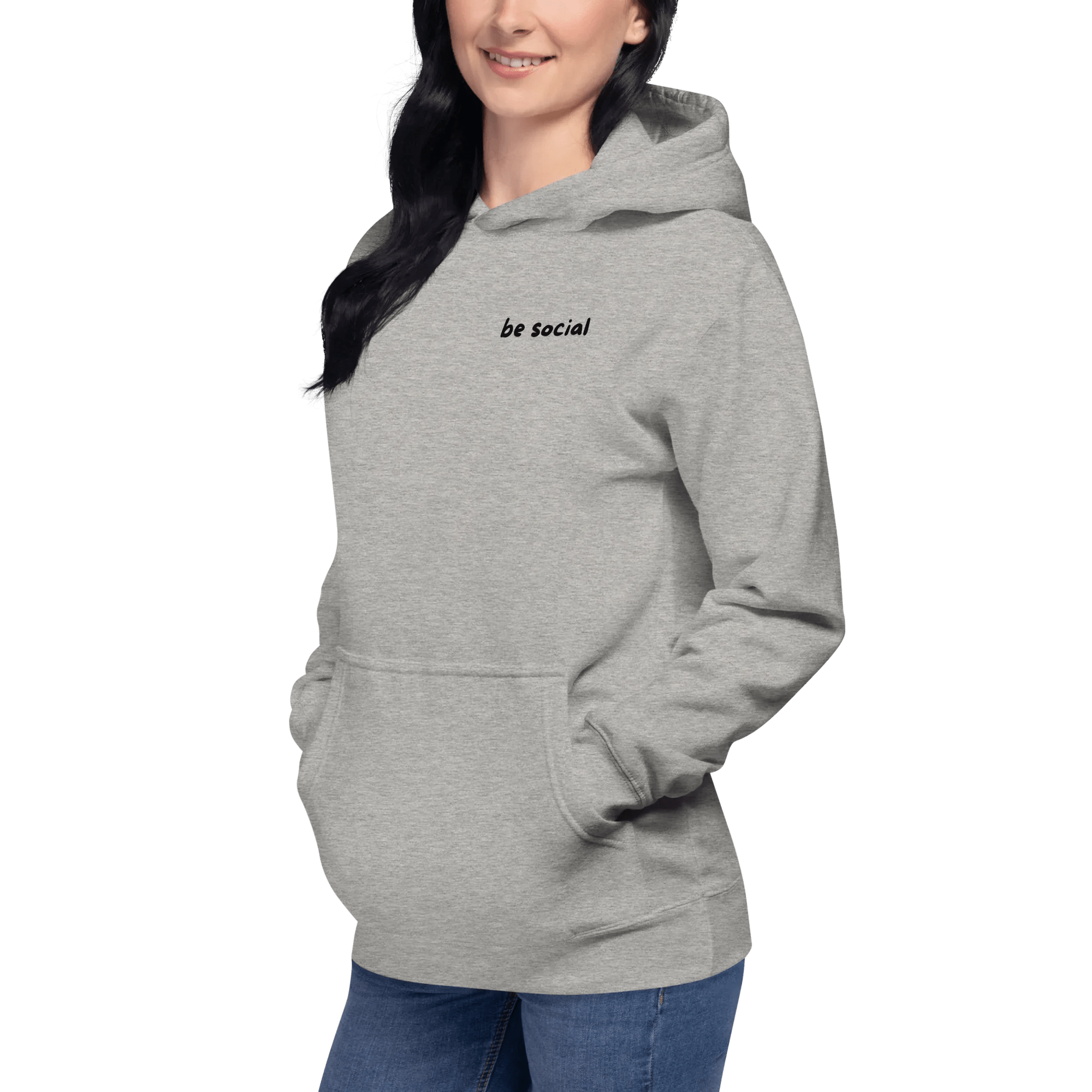 Hoodie "be social" - Hoodie - flyliving